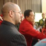 Con el Comandante Hugo Chavez en Venezuela